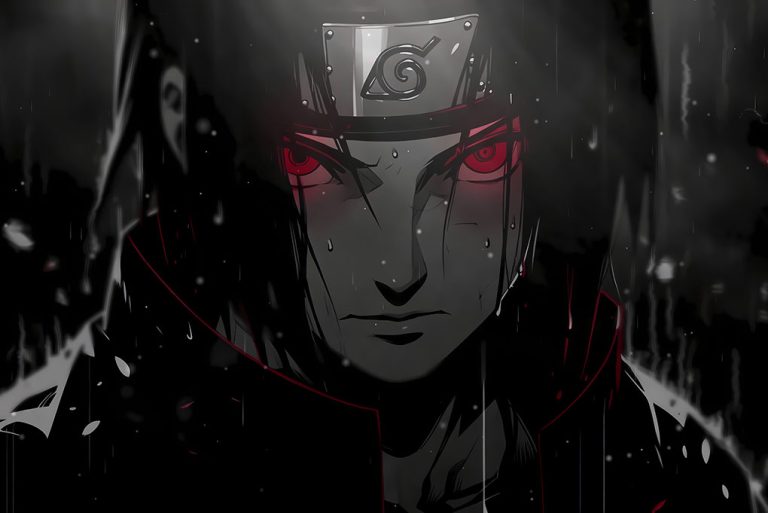 Itachi Rain Depth Parallax Wallpaper - MyLiveWallpapers.com