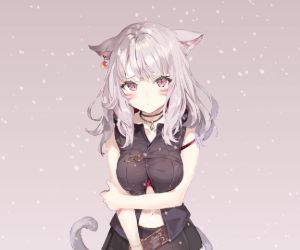 Live wallpaper Cat girl well very cute cool DOWNLOAD 2500364420