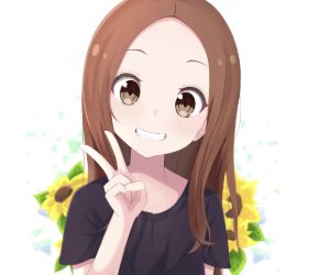 Anime Girl Peace Sign 4K Live Wallpaper 