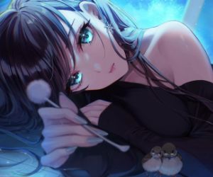 Anime Girl with Dandelion live wallpaper