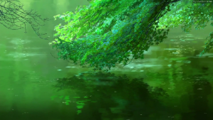 Anime Green Leaves Animated Wallpaper - MyLiveWallpapers.com