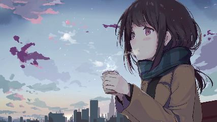 Anime Winter Girl Animated Wallpaper