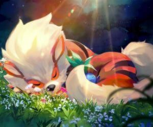 Arcanine and Oddish from Pokemon live wallpaper