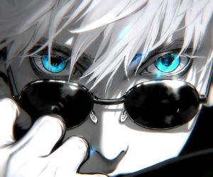 Blue Eyes Gojo Live Wallpaper , eyes anime wallpaper 