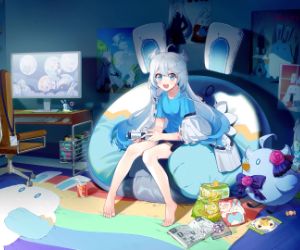 Gamer Anime Girl Live Wallpaper