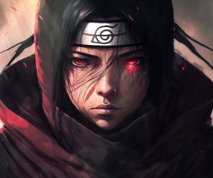 Itachi focused from naruto live wallpaper