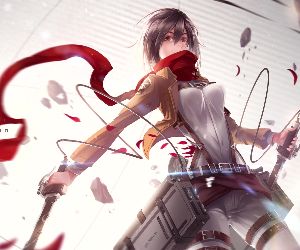 Mikasa Ackerman-Attack on Titan Live Wallpaper - MyLiveWallpapers.com