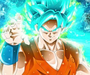 Goku Blue Water Anime Live Wallpaper - free download