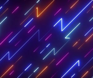 Abstract Neon Lines Live Wallpaper 