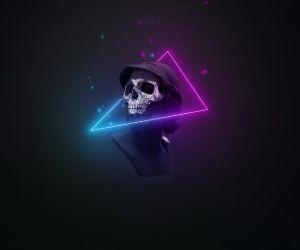 Blue Fire Skull Wallpaper Download  MobCup