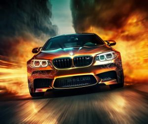 Speeding BMW M5 live wallpaper