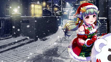 Anime Girl Winter Animated Wallpaper Mylivewallpapers Com