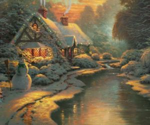 Christmas cottage live wallpaper