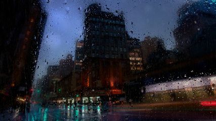 City Rain Animated Wallpaper