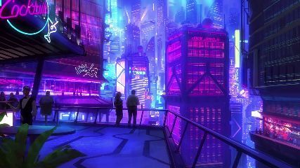 Neon City Animated Wallpaper 