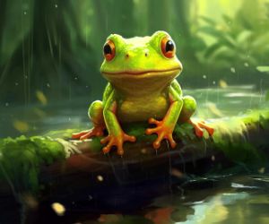Cute frog live wallpaper