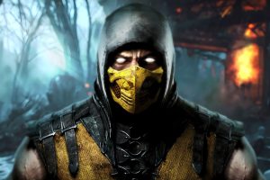 Mortal Kombat Scorpion Depth Parallax Wallpaper - MyLiveWallpapers.com