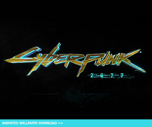 Cyberpunk 2077 Logo Animated Wallpaper 