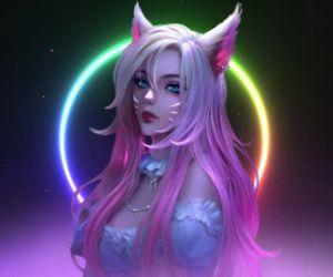 pretty ahri from league of legends live wallpaper
