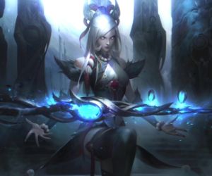 Snow moon Caitlyn from league of legends live wallpaper
