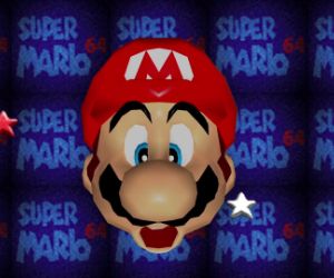 big head super mario with stars live wallpaper