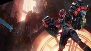 Vi The Piltover Enforcer League Animated Wallpaper Mylivewallpapers Com