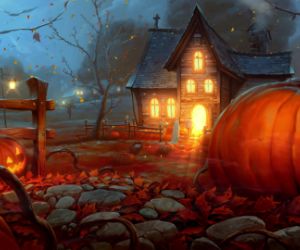 Halloween House Live Wallpaper - MyLiveWallpapers.com