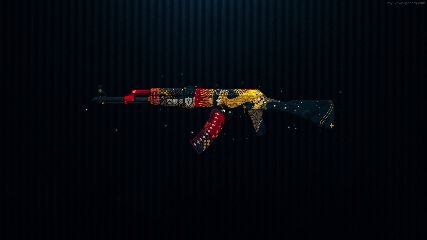 Live wallpaper AK47 Wild Lotus 4K / interface personalization