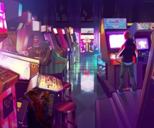 late night arcade live wallpaper