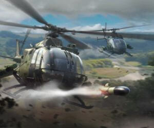 Military helicopters live wallpaper