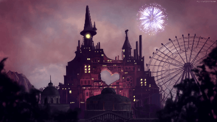Fireworks Castle Animated Wallpaper - MyLiveWallpapers.com