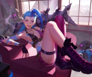 jinx with a large cannon live wallpaper