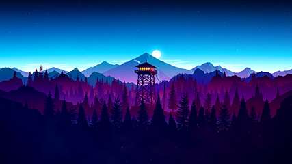 Forest Watch Tower Animated Wallpaper 