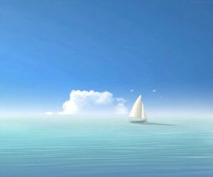 Minimalistic Sail Boat Live Wallpaper - MyLiveWallpapers.com