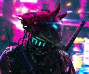 cyberpunk demon live wallpaper