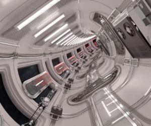 Spaceship Tunnel live wallpaper