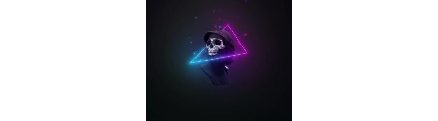 MOBILE-Neon Embers Skull Live Mobile Wallpaper